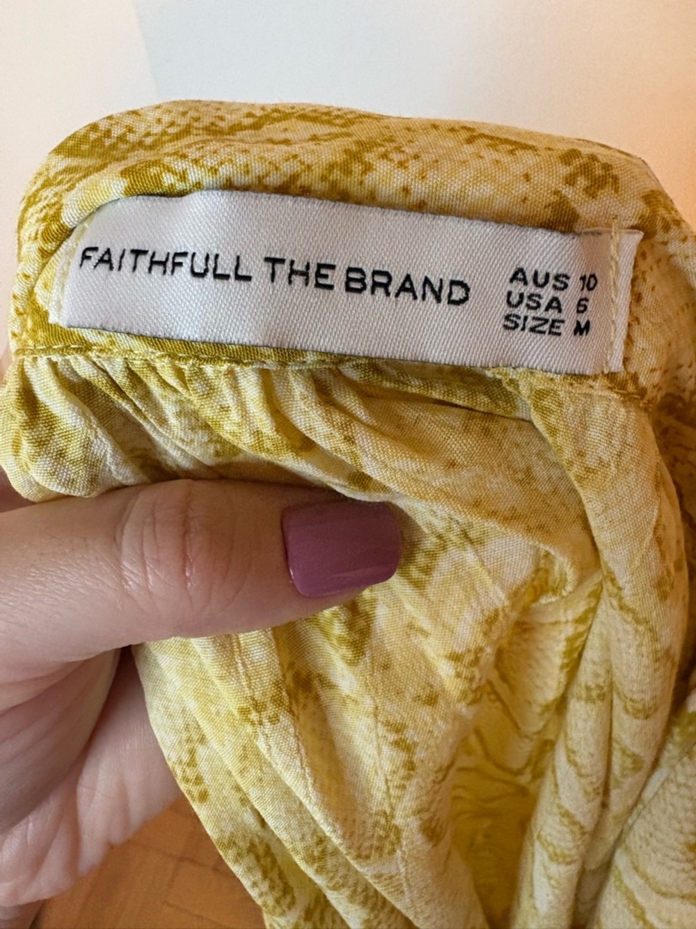 FAITHFULL THE BRAND Aira Knot Shirt size M - Picture 9 of 9